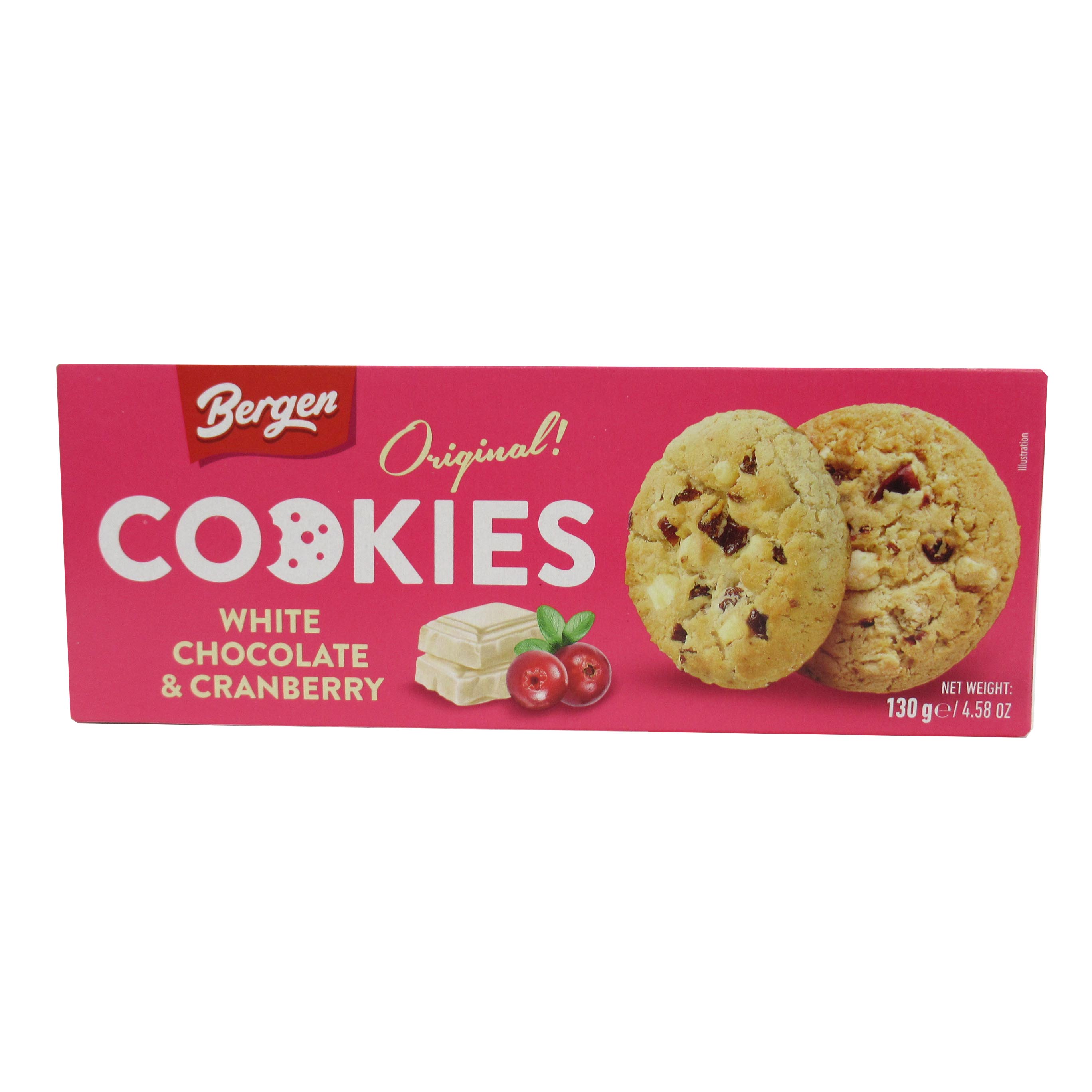 ベルゲン　チョコレートチップ　ウィズ　ホワイトチョコレート＆クランベリー